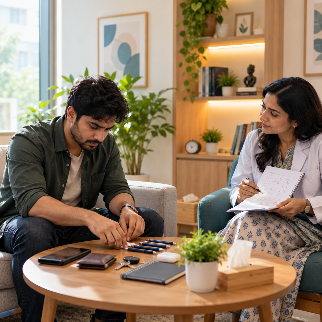 A warm, supportive conversation — confidential OCD care at Solace Mind Clinic