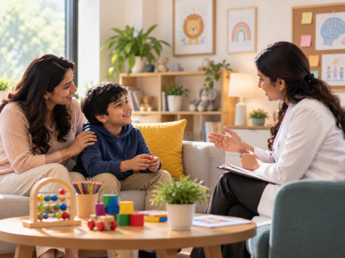 warm pediatric therapy consultation